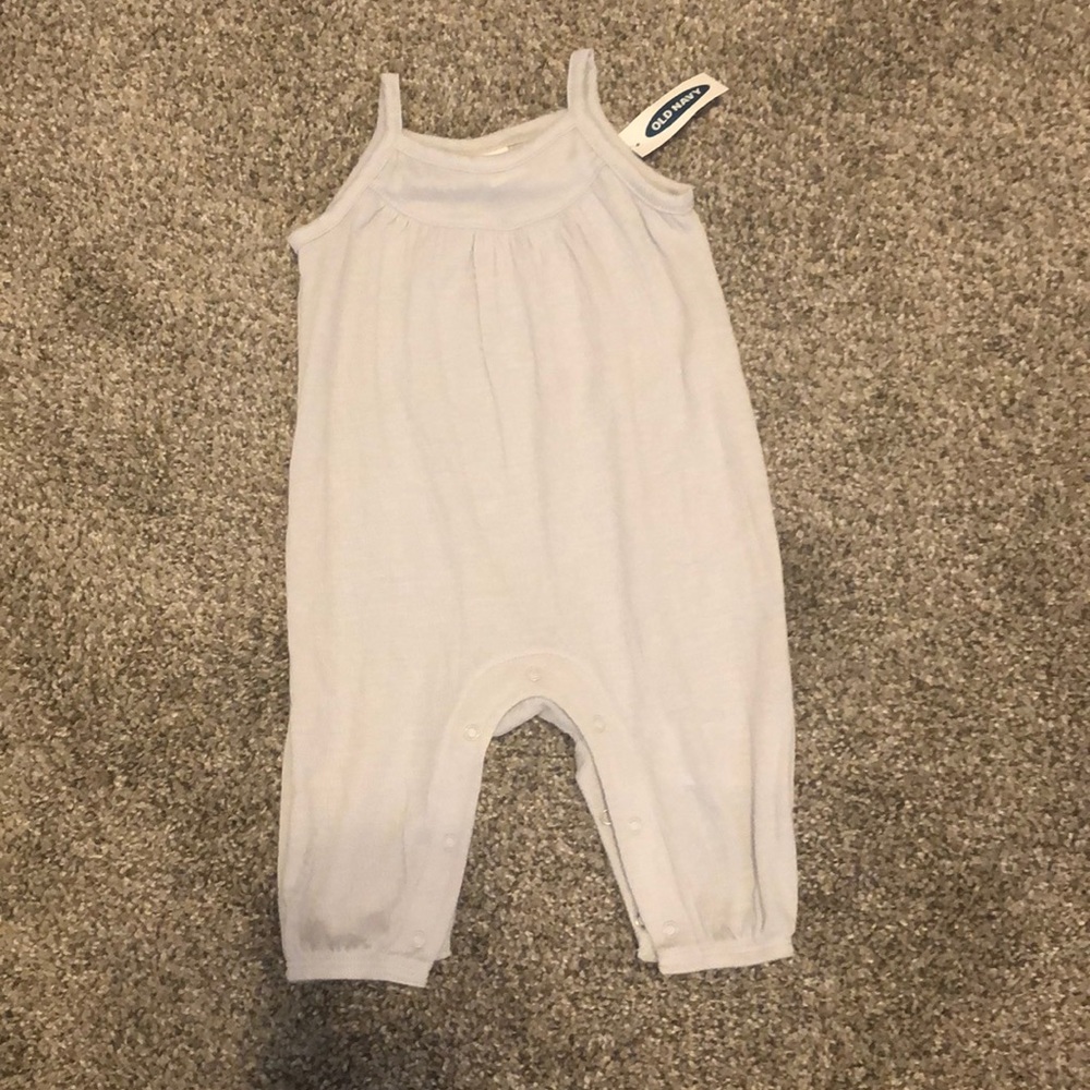 Girls light blue/gray onesie